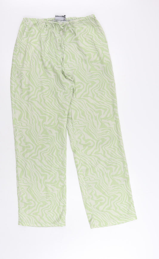 Womens UK Size 10 ASOS Regular Fit  Green Trousers