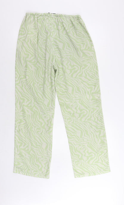 Womens UK Size 10 ASOS Regular Fit  Green Trousers
