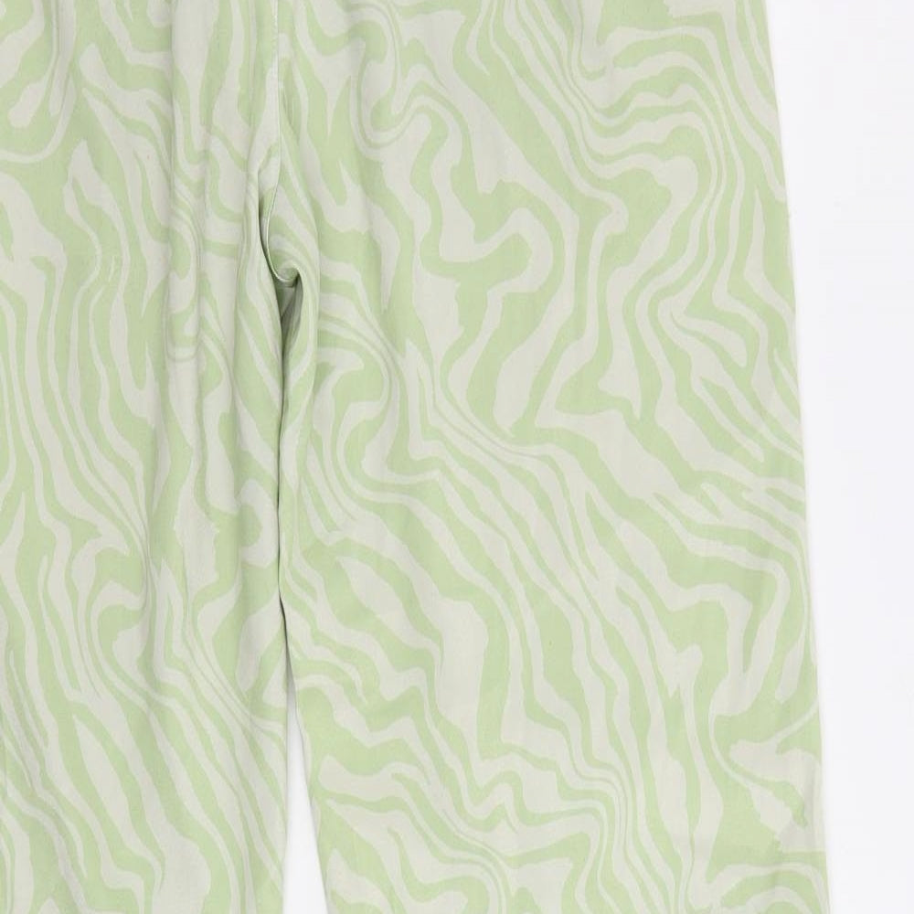 Womens UK Size 10 ASOS Regular Fit  Green Trousers