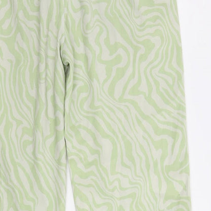 Womens UK Size 10 ASOS Regular Fit  Green Trousers