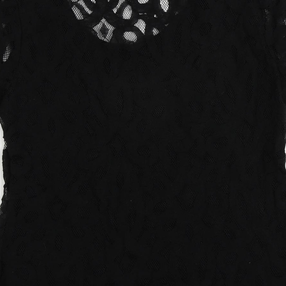 Womens UK Size 10 Per Una Black Basic Blouse