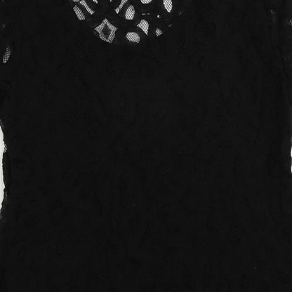 Womens UK Size 10 Per Una Black Basic Blouse