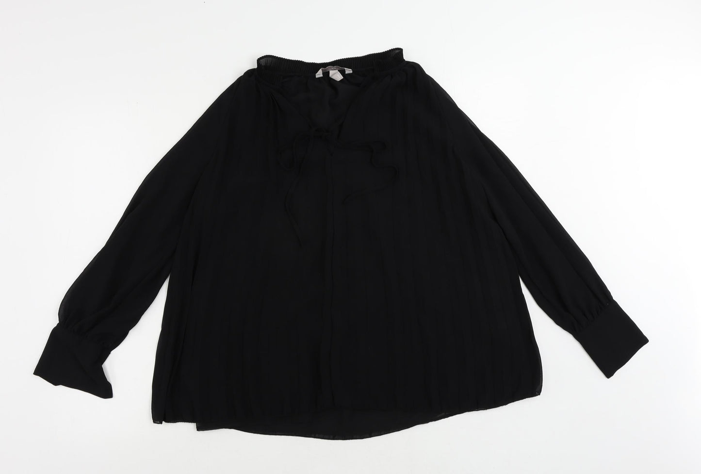 Womens UK Size S H&M Black Basic Blouse