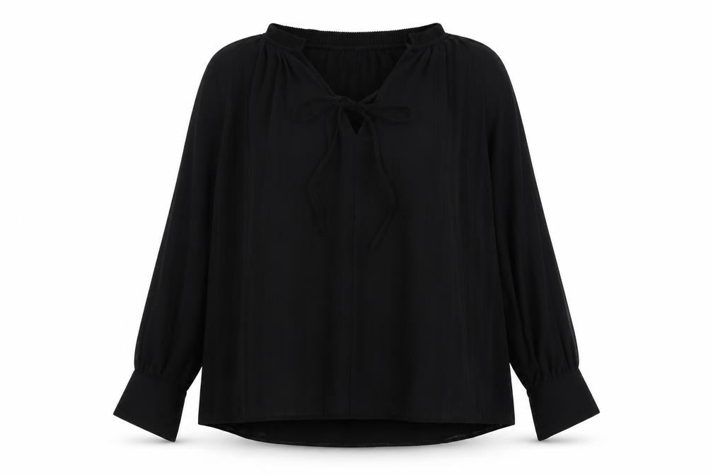Womens UK Size S H&M Black Basic Blouse