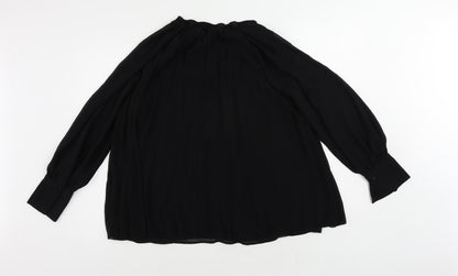 Womens UK Size S H&M Black Basic Blouse