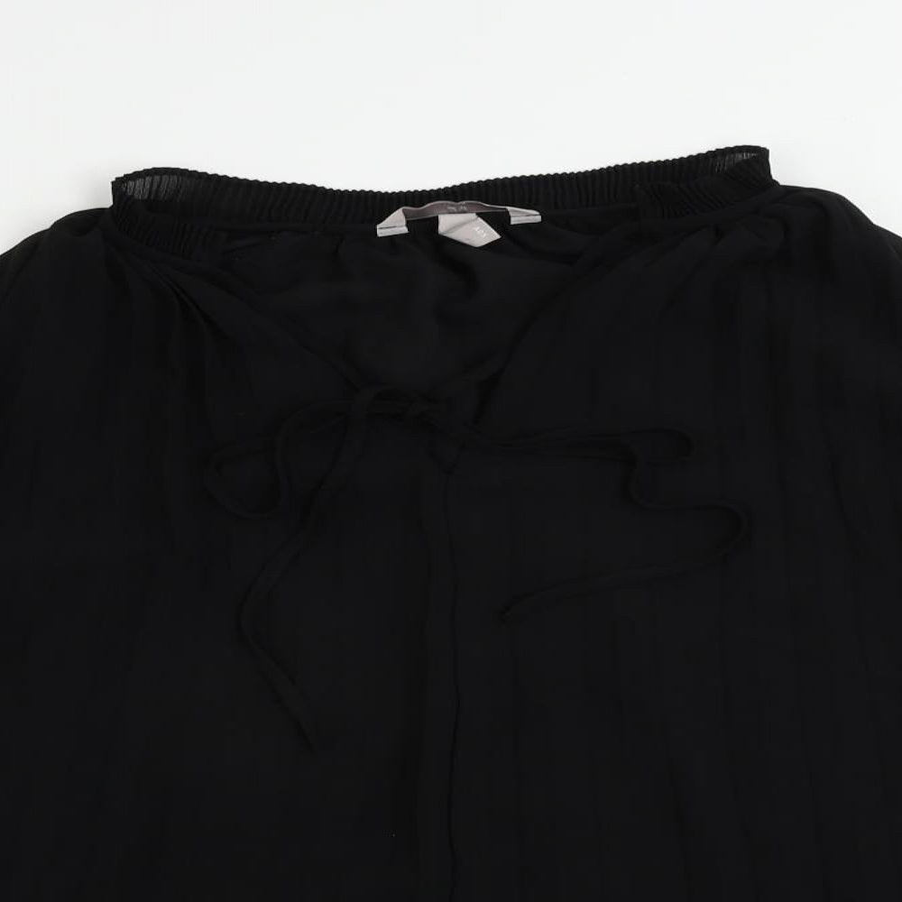 Womens UK Size S H&M Black Basic Blouse
