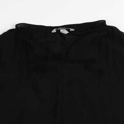 Womens UK Size S H&M Black Basic Blouse