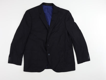 Mens UK Size 46 Marks and Spencer Regular Blue Suit Jacket