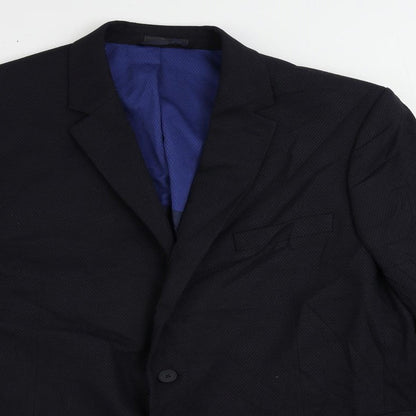 Mens UK Size 46 Marks and Spencer Regular Blue Suit Jacket