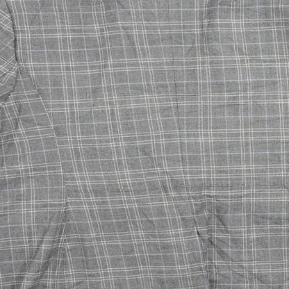 Marks and Spencer Womens Grey Plaid Jacket Blazer Size 20 Button