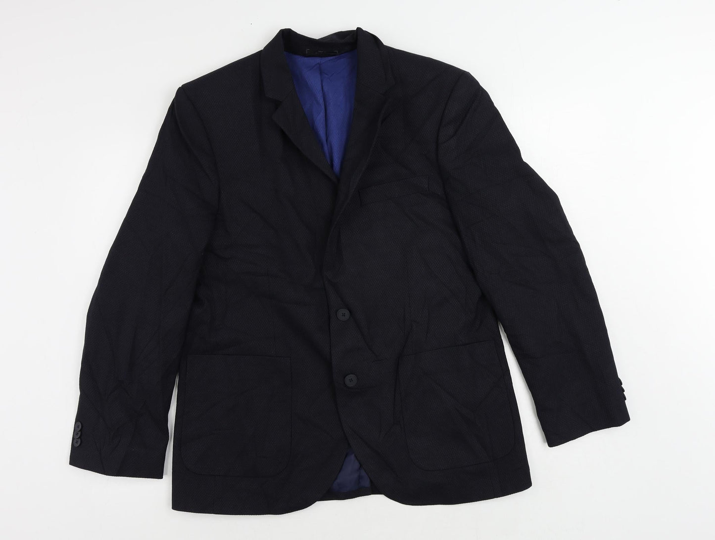 Mens UK Size 40 Marks and Spencer Regular Blue Suit Jacket