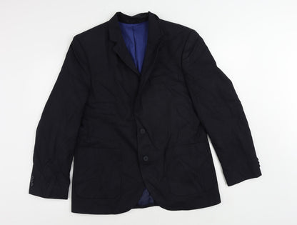 Mens UK Size 40 Marks and Spencer Regular Blue Suit Jacket