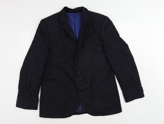 Mens UK Size 40 Marks and Spencer Regular Blue Suit Jacket