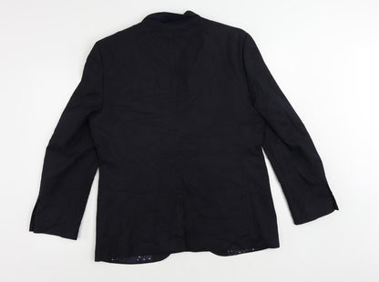 Mens UK Size 40 Marks and Spencer Regular Blue Suit Jacket