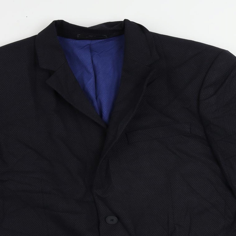 Mens UK Size 40 Marks and Spencer Regular Blue Suit Jacket