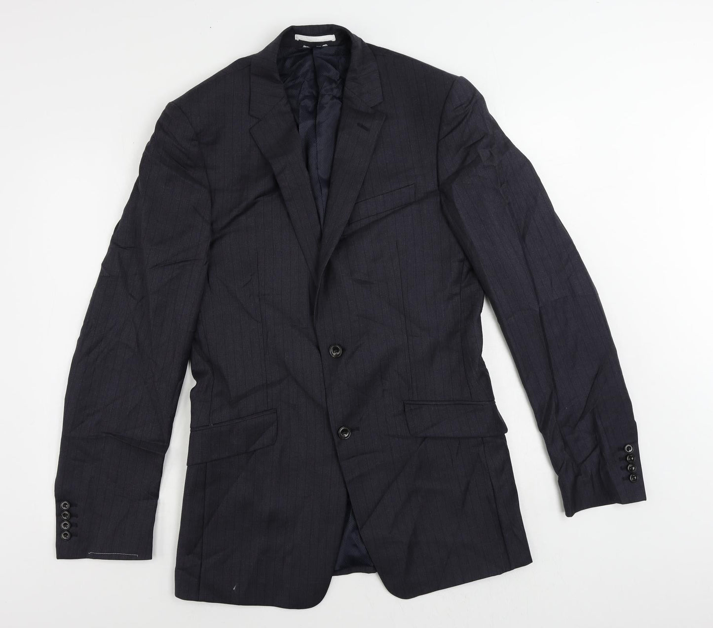 Mens UK Size 38 Marks and Spencer Regular Blue Suit Jacket