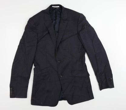 Mens UK Size 38 Marks and Spencer Regular Blue Suit Jacket