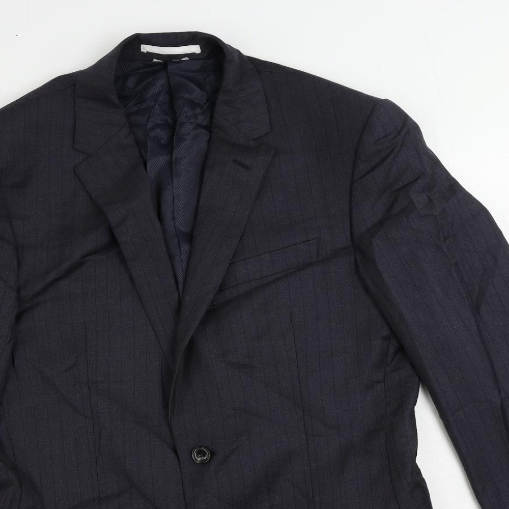Mens UK Size 38 Marks and Spencer Regular Blue Suit Jacket