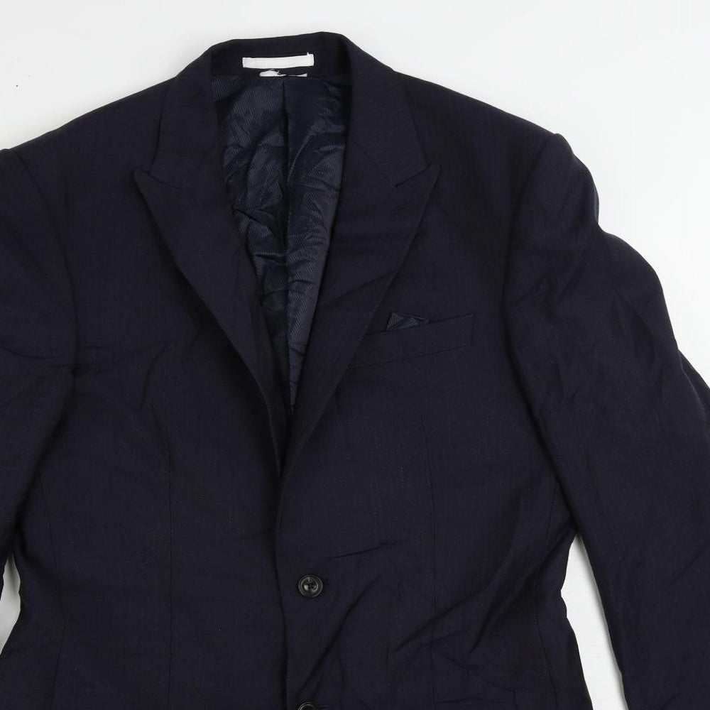 Mens UK Size 38 Marks and Spencer Regular Blue Suit Jacket