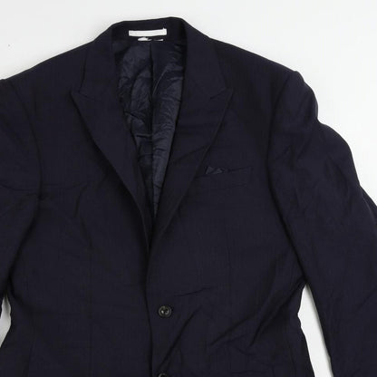 Mens UK Size 38 Marks and Spencer Regular Blue Suit Jacket