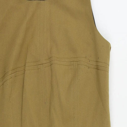 NEXT Womens Beige Polyester Shift Size 10 Round Neck Zip - Lined