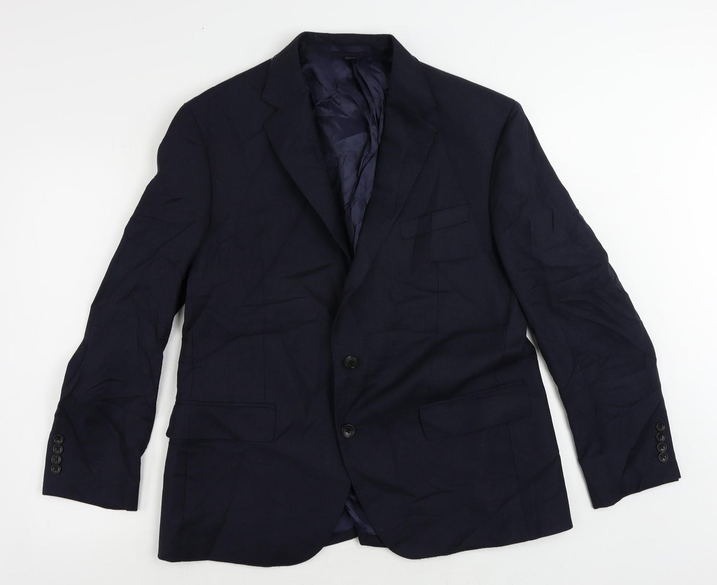 Mens UK Size 42 Marks and Spencer Regular Blue Suit Jacket