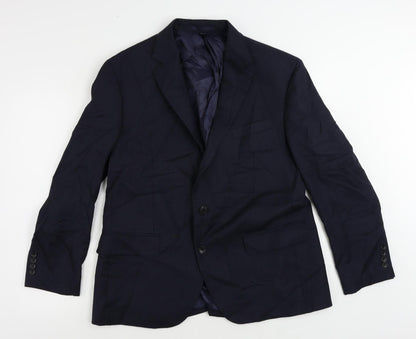 Mens UK Size 42 Marks and Spencer Regular Blue Suit Jacket
