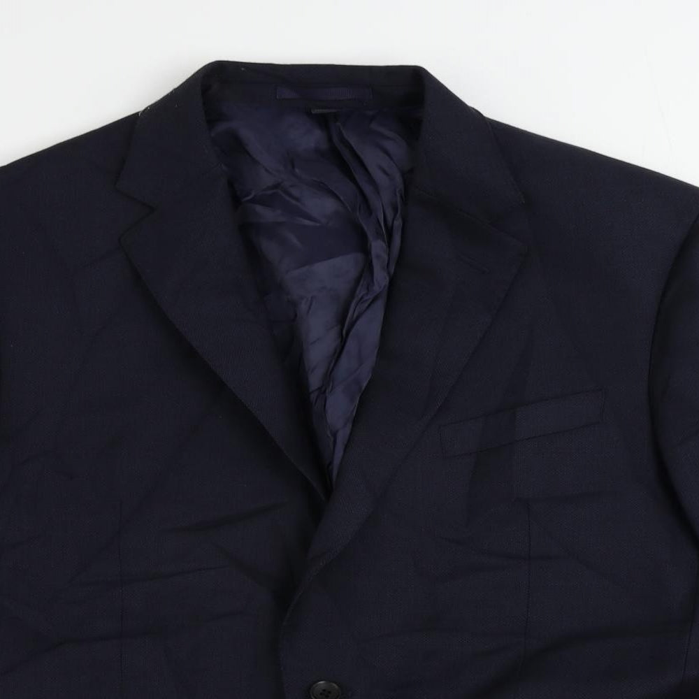 Mens UK Size 42 Marks and Spencer Regular Blue Suit Jacket
