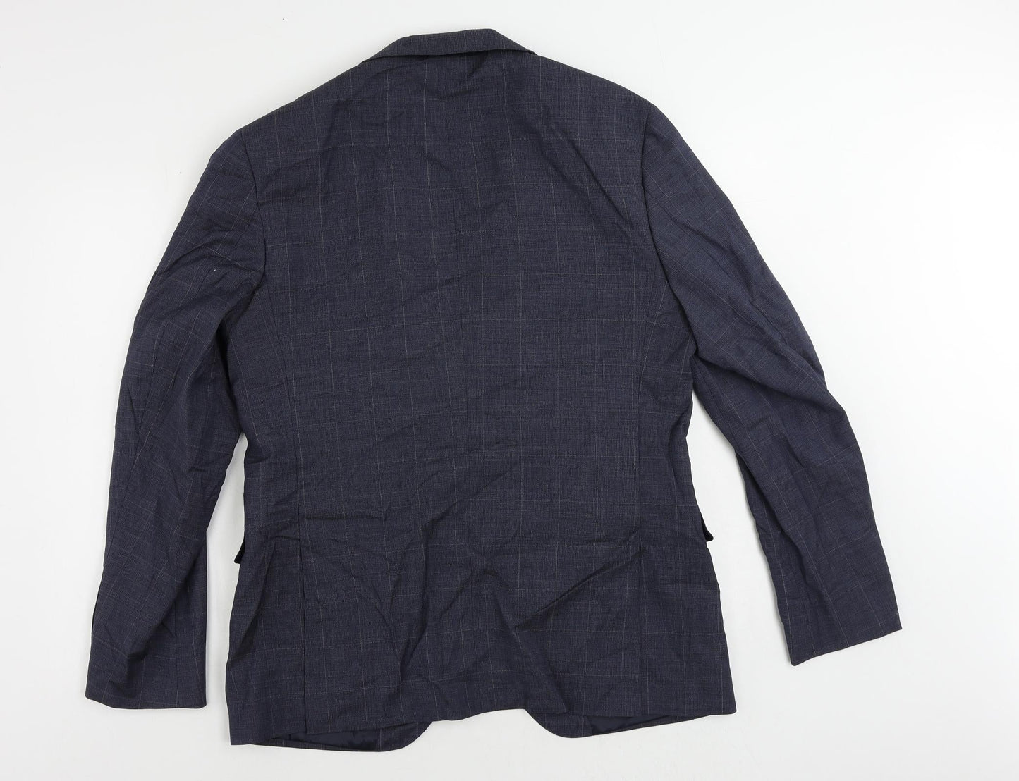 Mens UK Size 42 Marks and Spencer Regular Blue Suit Jacket