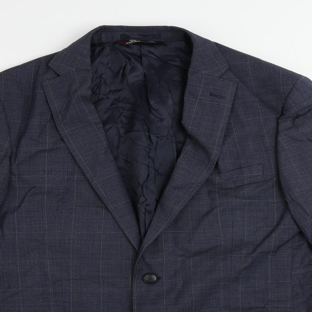 Mens UK Size 42 Marks and Spencer Regular Blue Suit Jacket