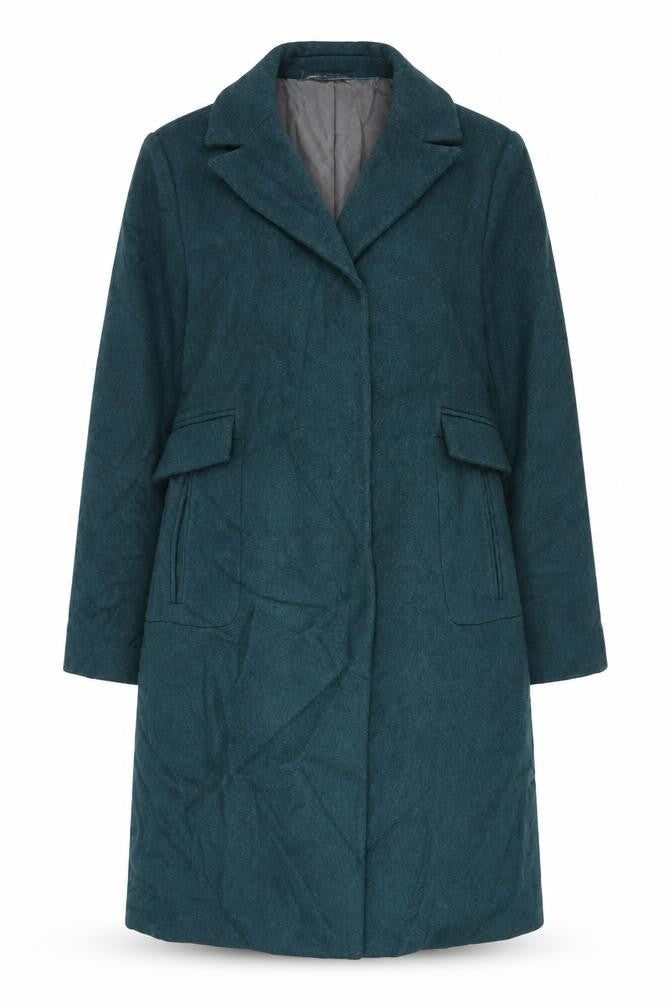 Womens UK Size 14 CC Green Overcoat