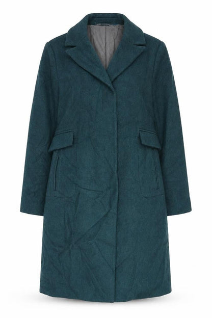 Womens UK Size 14 CC Green Overcoat
