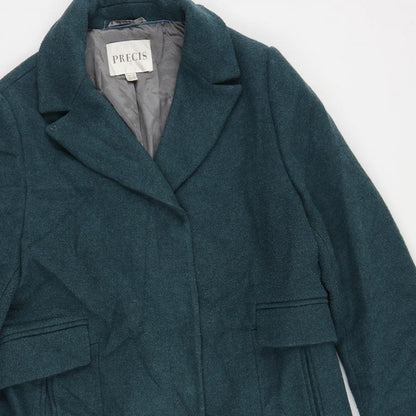 Womens UK Size 14 CC Green Overcoat