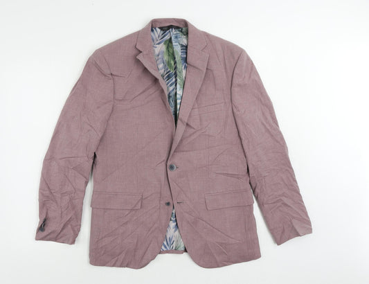 Mens UK Size 40 Marks and Spencer Regular Purple Suit Jacket