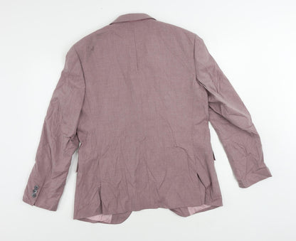 Mens UK Size 40 Marks and Spencer Regular Purple Suit Jacket