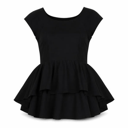 Womens UK Size 10 Miss Selfridge Black Basic Blouse