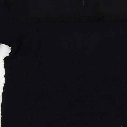 Womens UK Size 12 Dorothy Perkins Black Basic Blouse