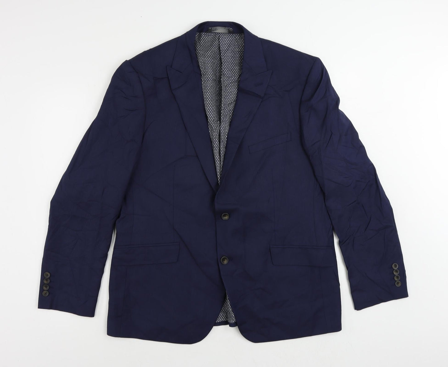 Mens UK Size 44 Marks and Spencer Regular Blue Suit Jacket