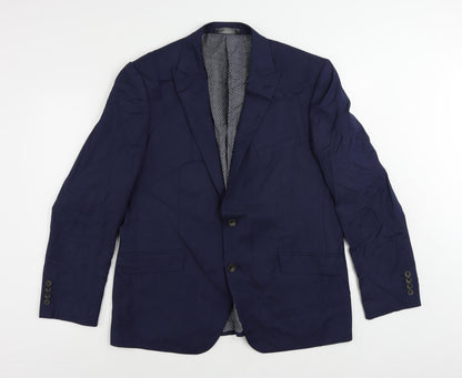Mens UK Size 44 Marks and Spencer Regular Blue Suit Jacket