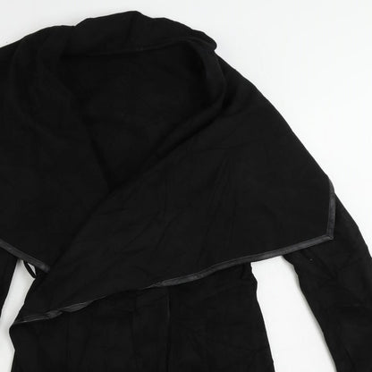 Womens UK Size S Oasis Black Overcoat