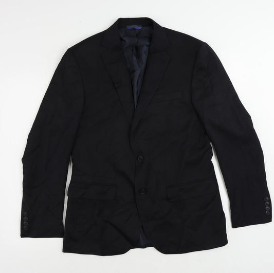 Mens UK Size 38 Marks and Spencer Regular Black Suit Jacket