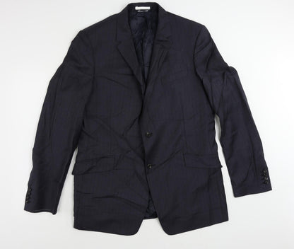 Mens UK Size 44 Marks and Spencer Regular Blue Suit Jacket