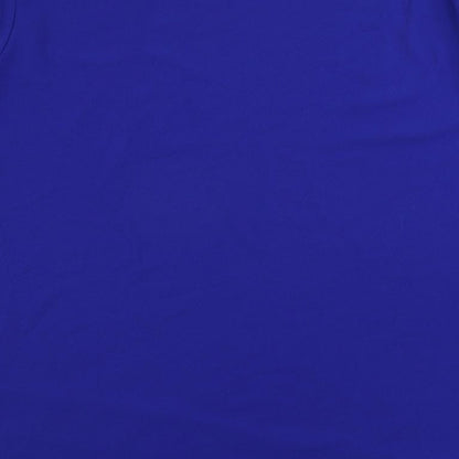 Quiz Womens Blue Polyester Shift Size 24 Boat Neck Pullover - Contrasting Trim