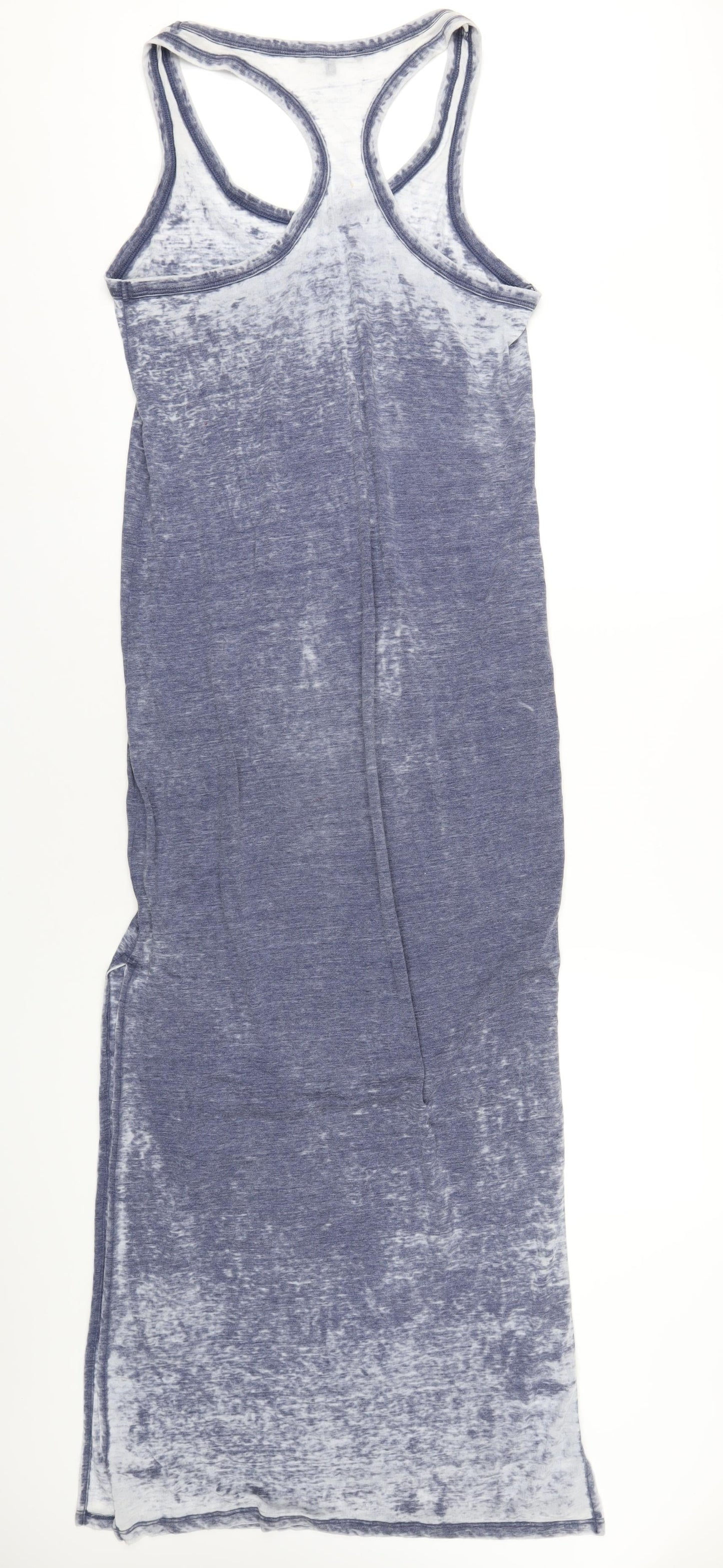 NEXT Womens Blue Polyester Tank Dress Size 12 Scoop Neck Pullover