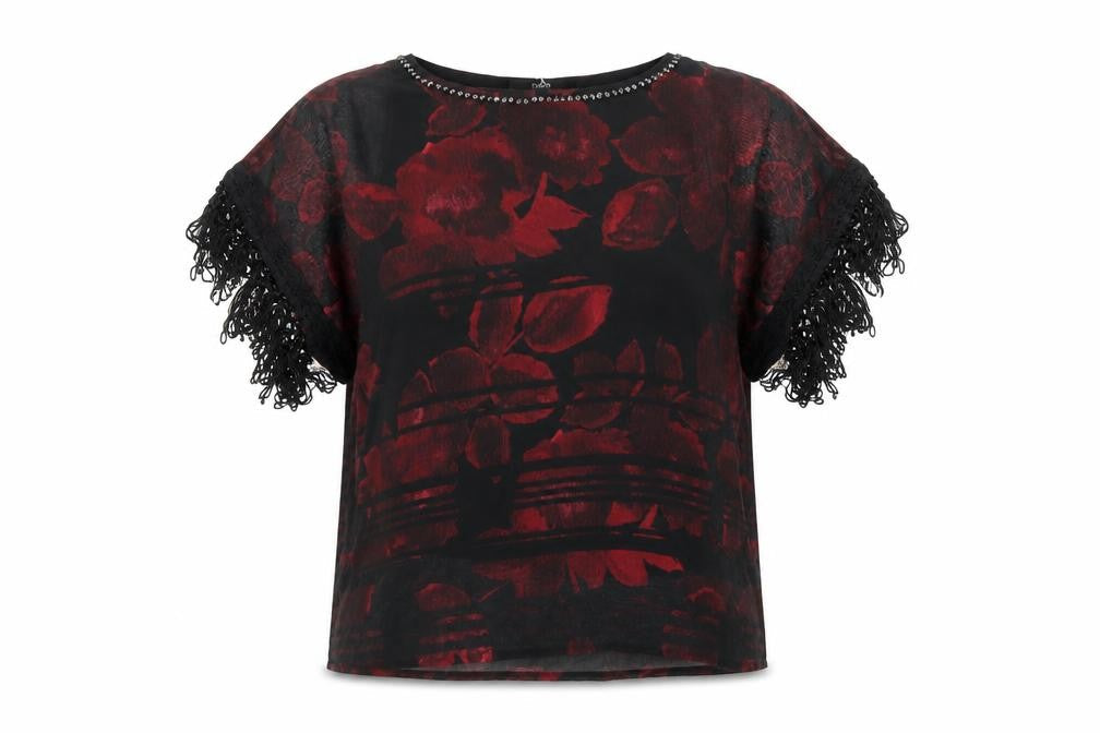 Womens UK Size 12 NEXT Red Basic T-Shirt