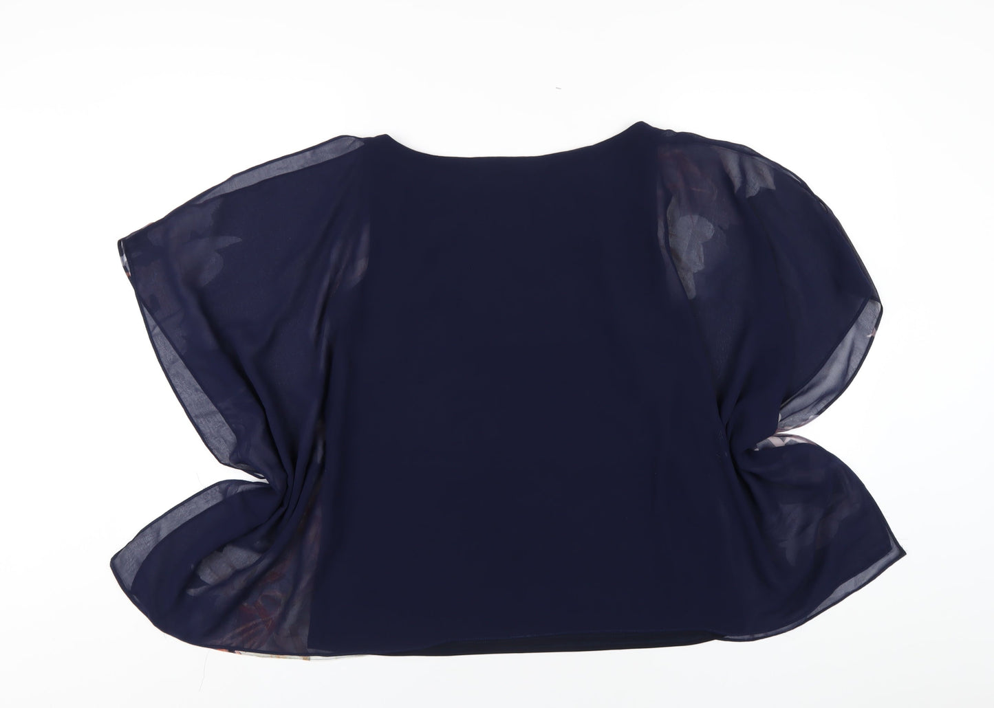 Womens UK Size 8 Wallis Blue Basic T-Shirt