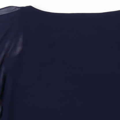 Womens UK Size 8 Wallis Blue Basic T-Shirt