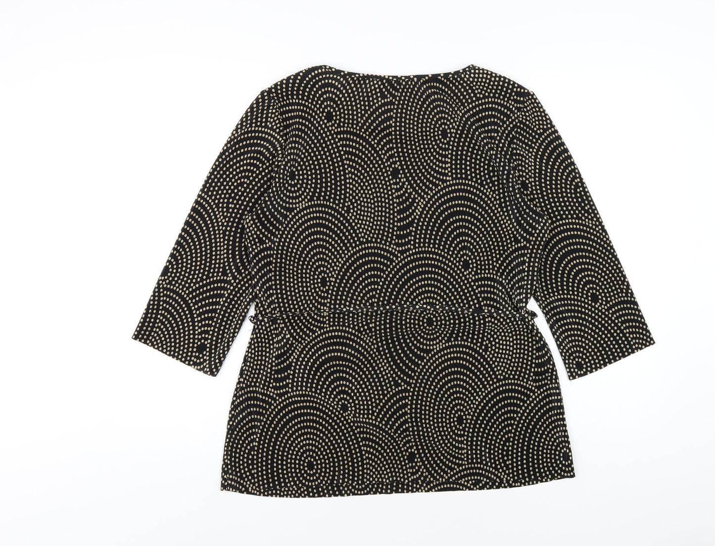 Womens UK Size 14 Marks and Spencer Black Basic T-Shirt