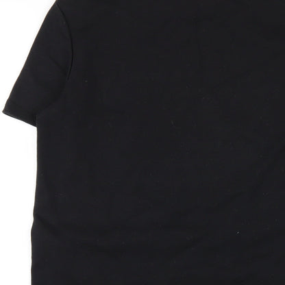 Zara Womens Black Polyester A-Line Size S Mock Neck Pullover