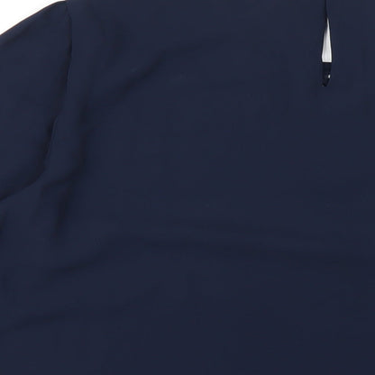 Womens UK Size 14 Marks and Spencer Blue Basic T-Shirt